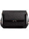 Saffiano Trunk Medium Shoulder Bag Black - MARNI - BALAAN 2