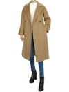 Women's Resina Wool Broadcloth Double Coat Camel - MAX MARA - BALAAN 9