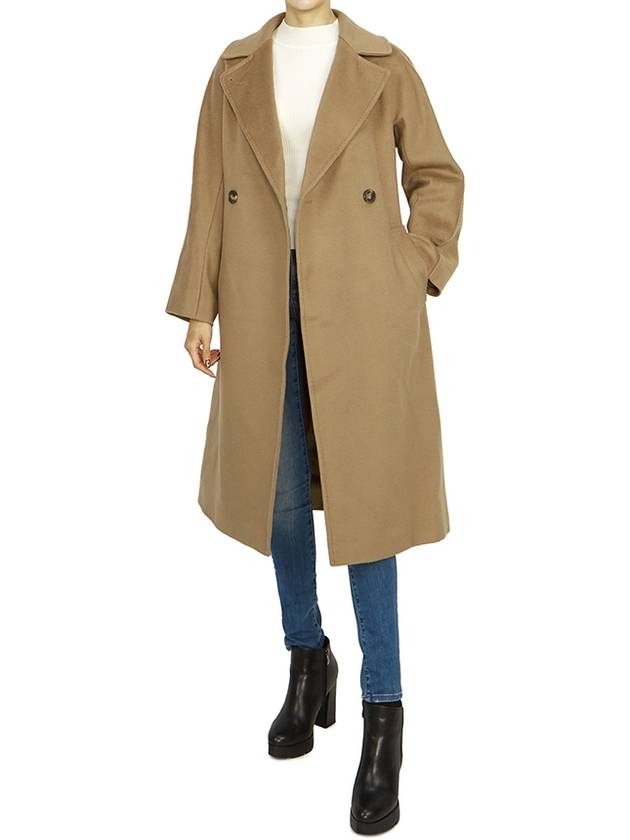 Women's Resina Wool Broadcloth Double Coat Camel - MAX MARA - BALAAN 9