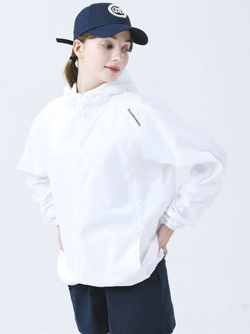 Doyu Know MC Women s Ultra Lightweight Waterproof Functional Material Anorak Pouch White Windbreaker DO3242WB009 - DOYOUKNOWMC GOLF WEAR - BALAAN 1