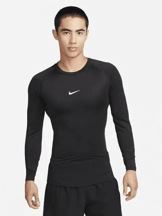 Pro Men's Dry Fit Tight Long Sleeve T-Shirt Black - NIKE - BALAAN