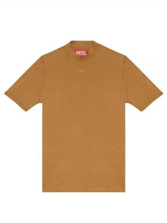 T Mokky Microdiv Logo Short Sleeve T-Shirt Camel - DIESEL - BALAAN 2