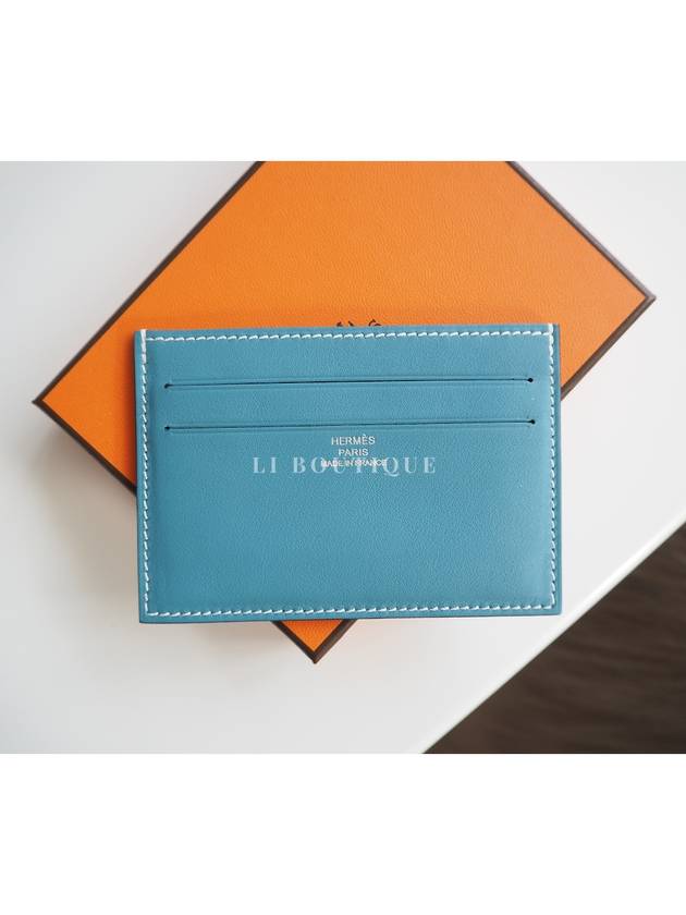 Citizen Twill Card Wallet Blue - HERMES - BALAAN 10