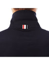 Men's Three Stripes Pocket Mercerized Short Sleeve Polo Shirt Navy - THOM BROWNE - BALAAN 9