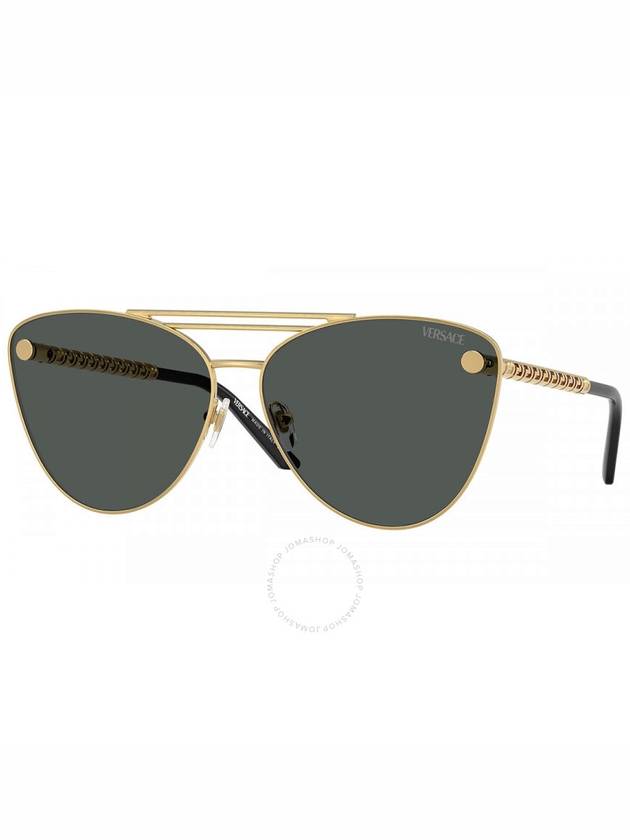 Versace Dark Grey Cat Eye Ladies Sunglasses VE2267 100287 64 - VERSACE - BALAAN 1