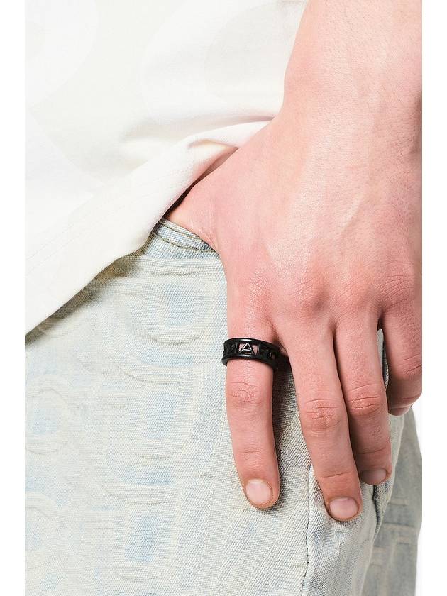 Monogram Metal Logo Ring_Black (2S3JRN002J20-001) - MARC JACOBS - BALAAN 5