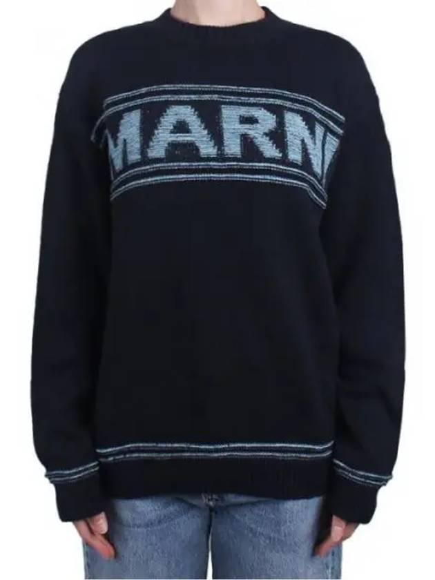 Women s Logo Wool Knit Navy Adult Size M01212 M00TB 0M803 12 14Y 270875 1119971 - MARNI - BALAAN 1