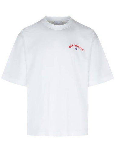 Off-White 'Arrow Skate' White Cotton T-Shirt - OFF WHITE - BALAAN 1