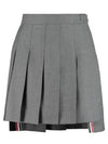 RMB Wool Mini Pleated Skirt Grey - THOM BROWNE - BALAAN 2