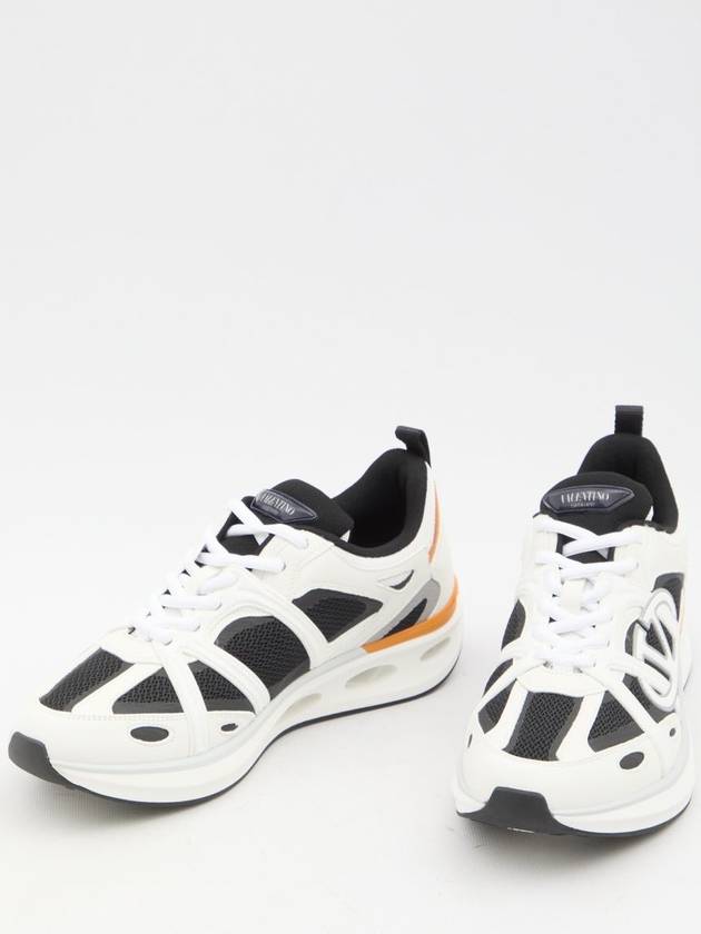 V Logo Low Top Sneakers Black - VALENTINO - BALAAN 6