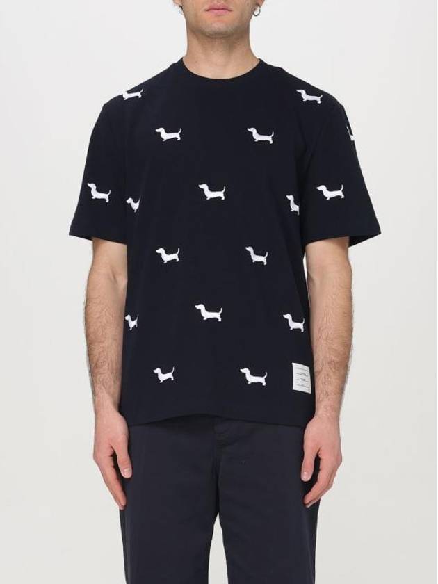 Classic Pique Hector Short Sleeve T-Shirt Navy - THOM BROWNE - BALAAN 2