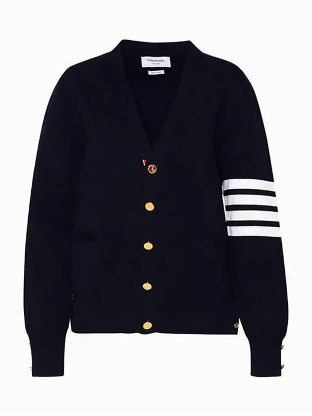 Milano Stitch 4 Bar Cardigan Navy - THOM BROWNE - BALAAN 2