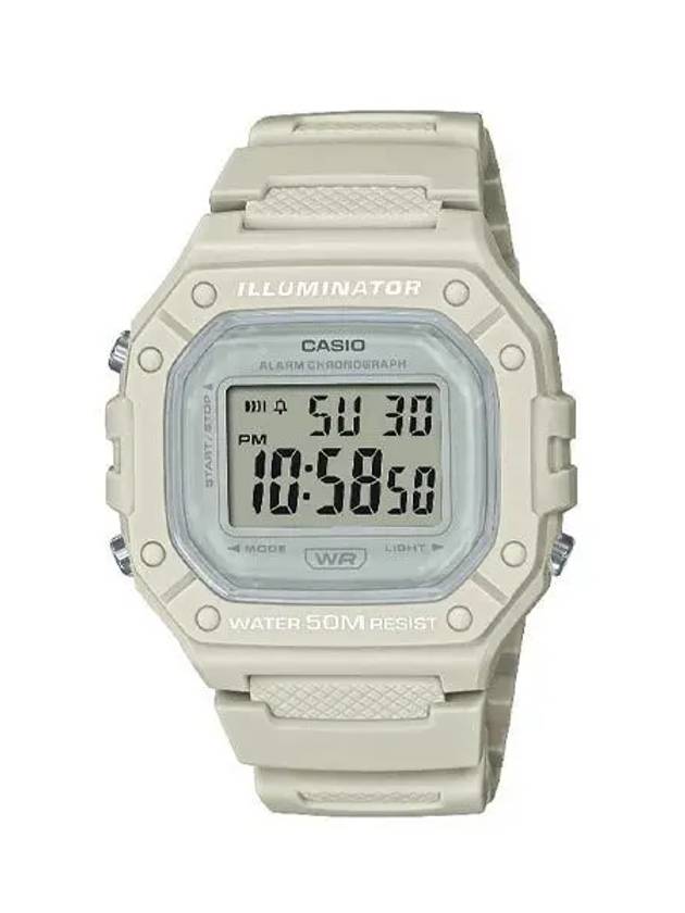 Sports Plastic Strap Digital Watch White - CASIO - BALAAN 3