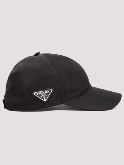 triangle logo re-nylon ball cap black - PRADA - BALAAN 2