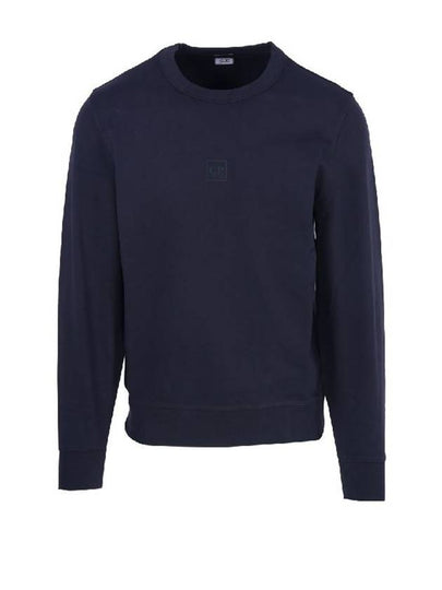 Metropolis Logo Badge Sweatshirt Navy - CP COMPANY - BALAAN 2