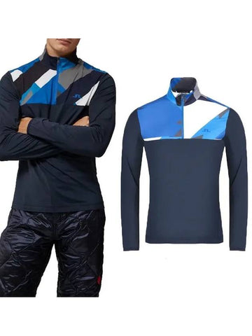 Color block half zip-up t-shirt AMJS07102 - J.LINDEBERG - BALAAN 1