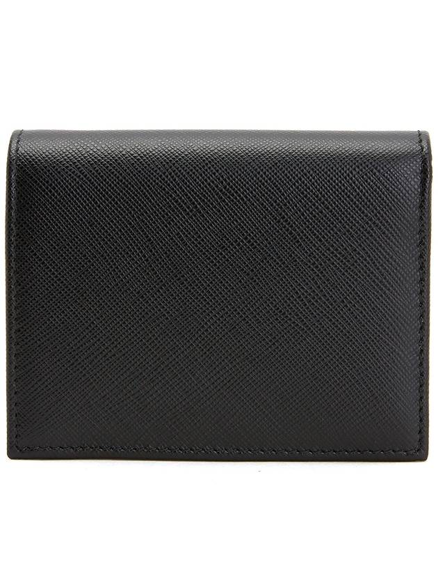 Saffiano Half Wallet Black - PRADA - BALAAN 3