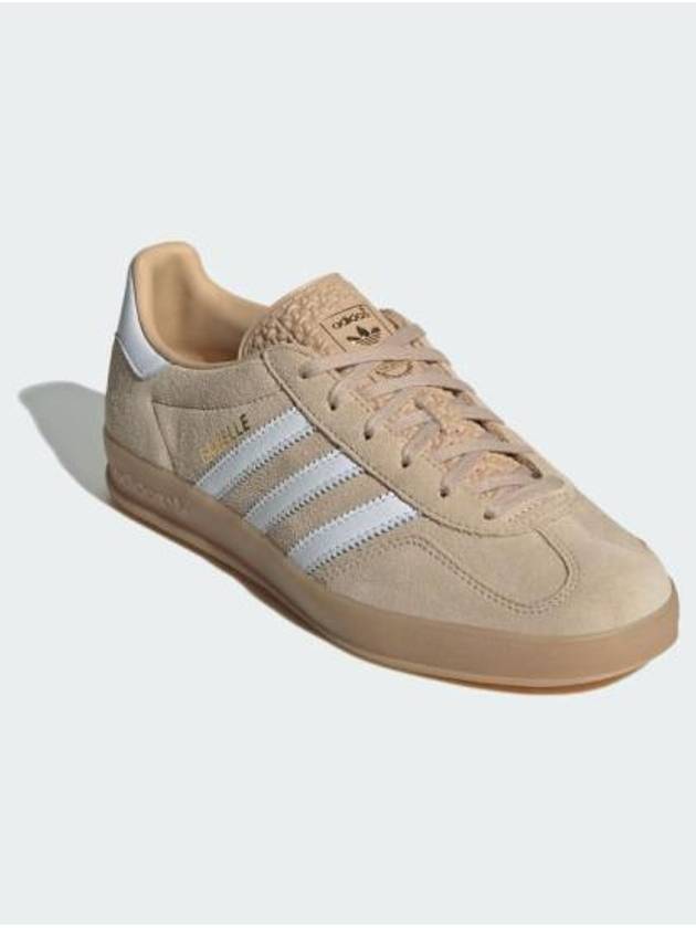 Gazelle Indoor Suede Low Top Sneakers Magic Beige - ADIDAS - BALAAN 3