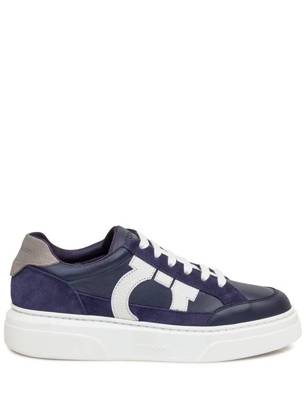 Salvatore Ferragamo Low Sneaker With Gancini - SALVATORE FERRAGAMO - BALAAN 1