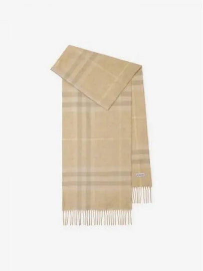 Check Cashmere Scarf Beige - BURBERRY - BALAAN 2