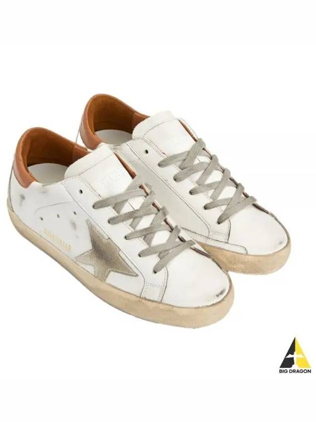 Brown Tab Superstar Classic Low Top Sneakers White - GOLDEN GOOSE - BALAAN 2