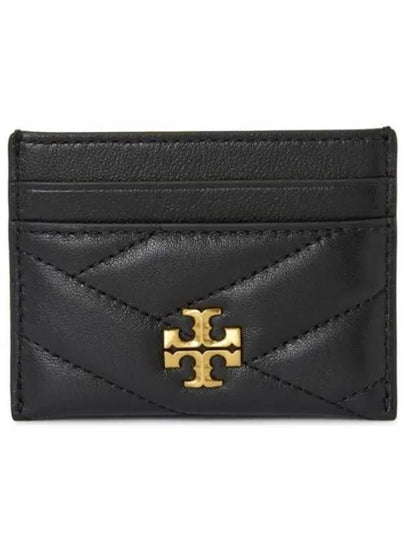 Kira Chevron Logo Card Wallet Black - TORY BURCH - BALAAN 2