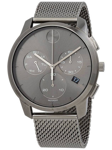 Movado Bold Thin Chronograph Quartz Grey Dial Men's Watch 3600635 - MOVADO - BALAAN 1