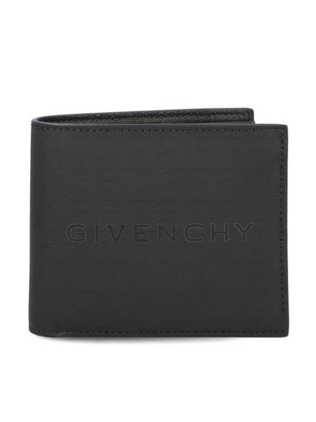 4G Signature Print Bifold Half Wallet Black - GIVENCHY - BALAAN 1