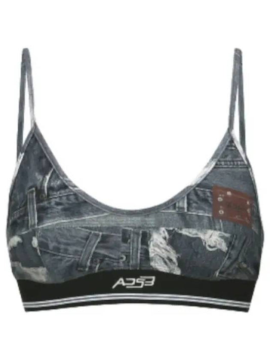 denim print bra top - ANDERSSON BELL - BALAAN 1