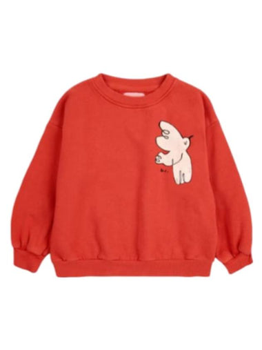 Kids Freedom Bird Sweatshirt Red - BOBO CHOSES - BALAAN 1