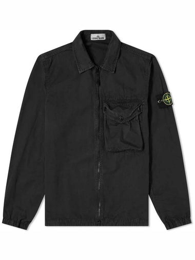 Stone Island Old Effect Pocket Zipper Overshirt Jacket 7415117WN - STONE ISLAND - BALAAN 1