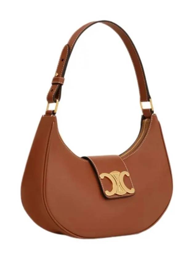 Ava Triomphe Smooth Calfskin Shoulder Bag Tan - CELINE - BALAAN 3