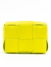 Intrecciato Cassette Small Cross Bag Acid Kiwi - BOTTEGA VENETA - BALAAN 5