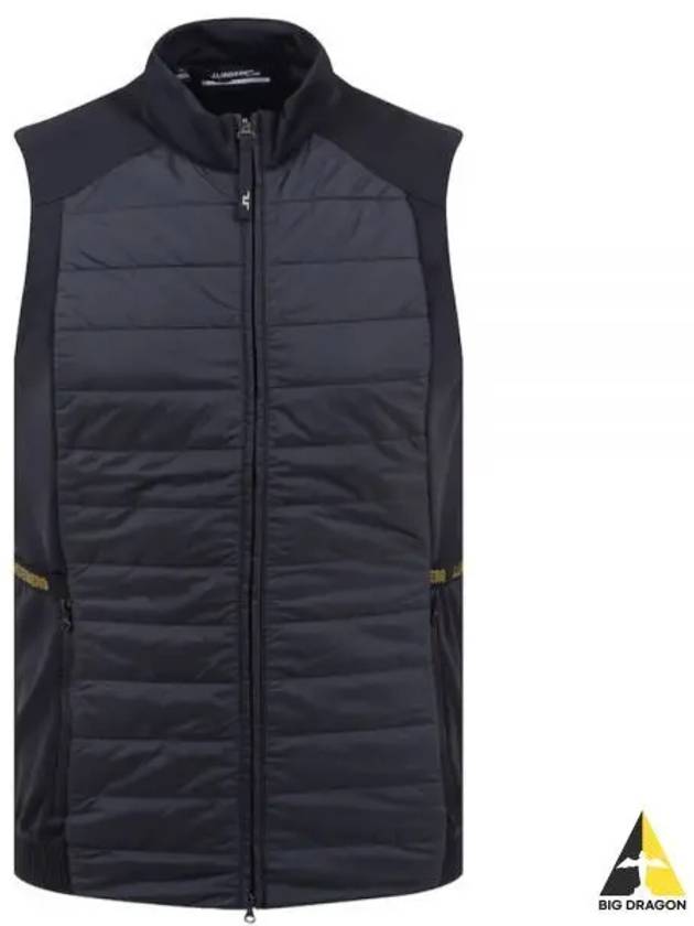 Kenny Hybrid KENNY HYBRID High Neck Logo Padded Vest Black - J.LINDEBERG - BALAAN 2