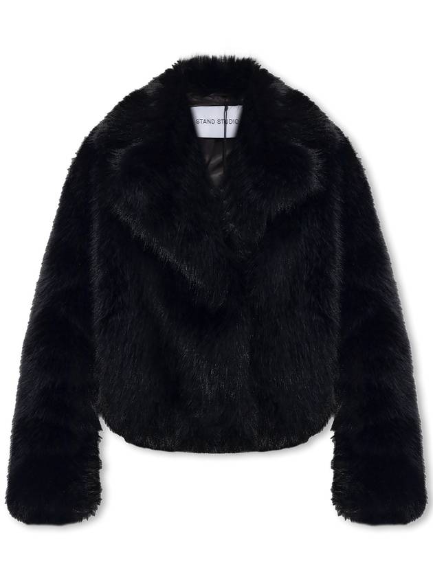 STAND STUDIO ‘Samara’ Faux Fur Jacket, Women's, Black - STAND STUDIO - BALAAN 1