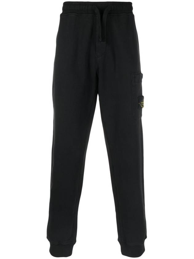 Wappen Patch Cargo Jogger Track Pants Black - STONE ISLAND - BALAAN 3