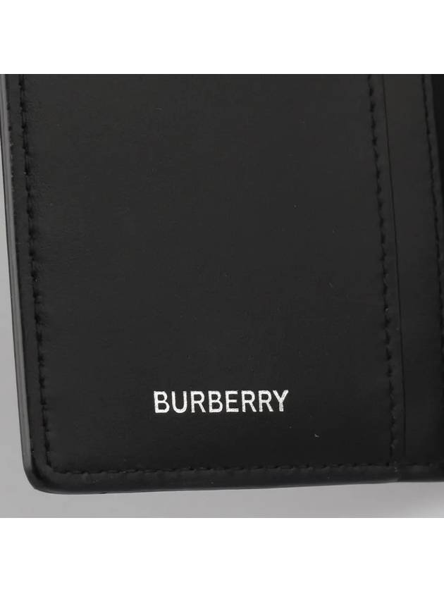 Coated Canvas Check Motif Long Wallet Navy - BURBERRY - BALAAN 4