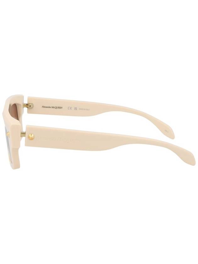 Sunglasses AM0427S 004 004 IVORY IVORY BROWN - ALEXANDER MCQUEEN - BALAAN 4