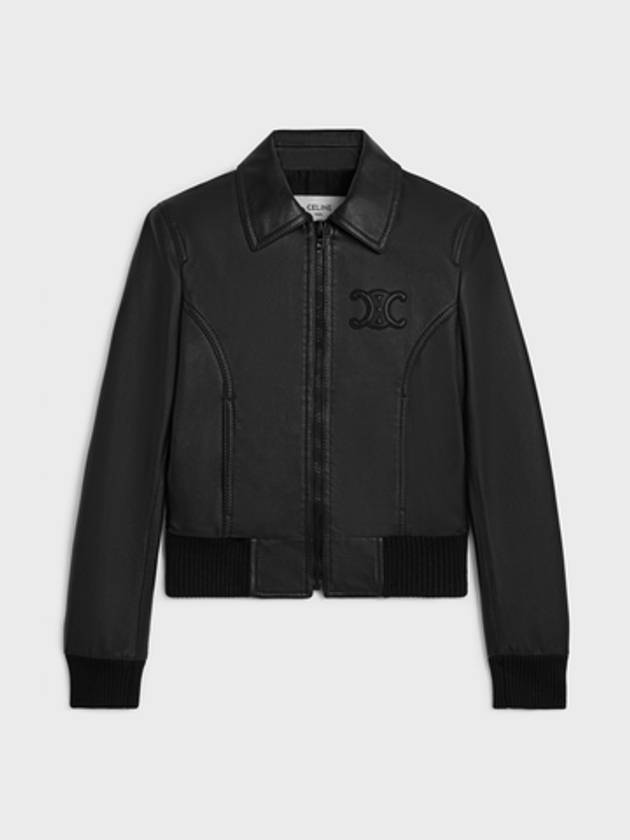 Triomphe Soft Lambskin Blouson Jacket Black - CELINE - BALAAN 2