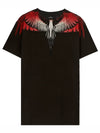 Double Wing Print Short Sleeve T-Shirt Khaki - MARCELO BURLON - BALAAN 2