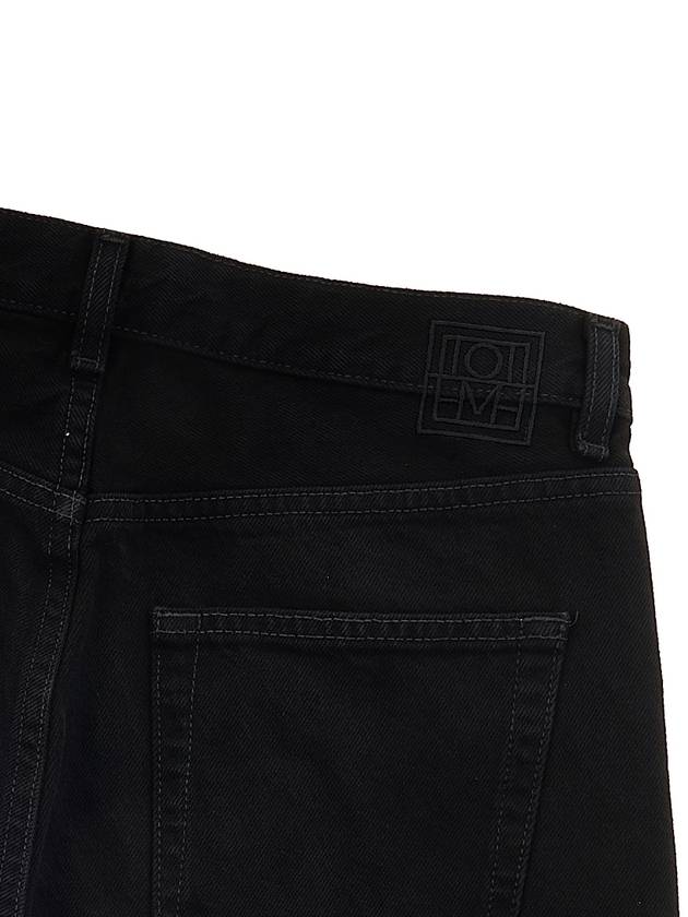 Twist Seam Regular Fit Denim Jeans Black - TOTEME - BALAAN.