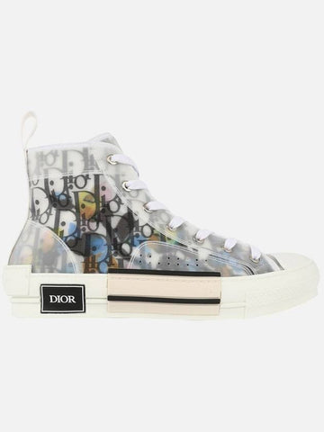 Oblique Canvas High Top Sneakers - DIOR - BALAAN 1