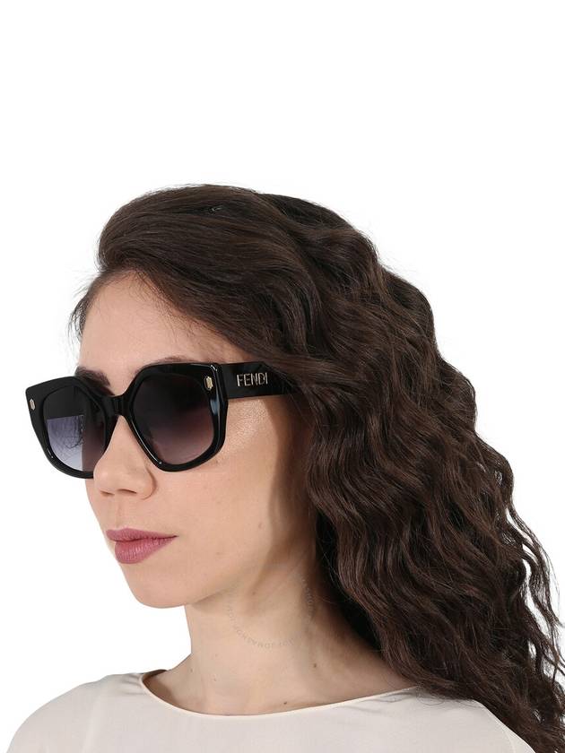 Fendi Gradient Blue Geometric Ladies Sunglasses FE40017I 01W 55 - FENDI - BALAAN 2