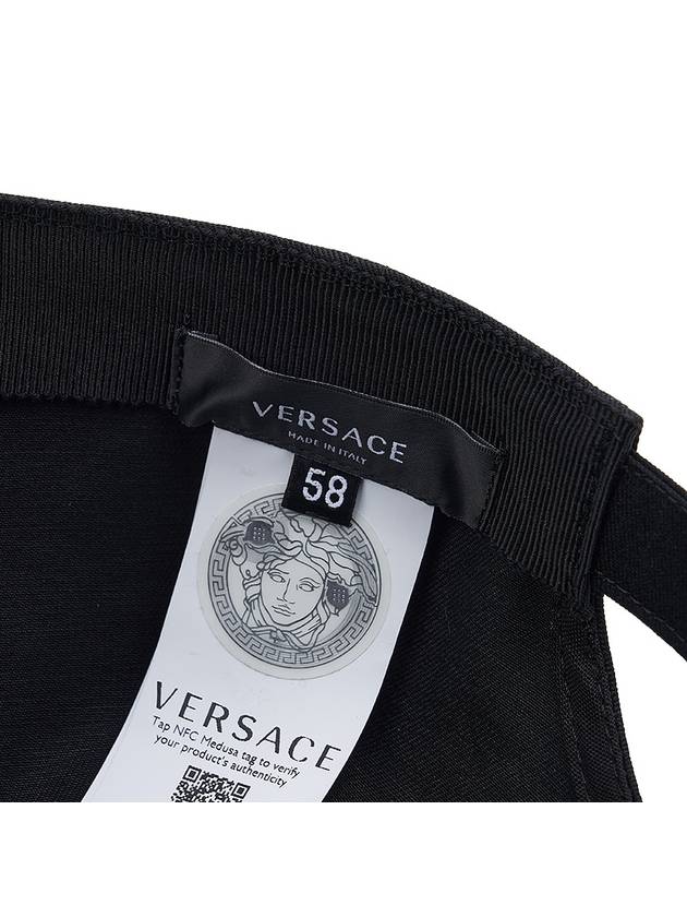 Embroidered Logo Ball Cap Black - VERSACE - BALAAN 11