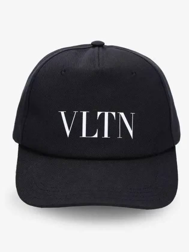 VLTN Logo Print Ball Cap Black - VALENTINO - BALAAN 2