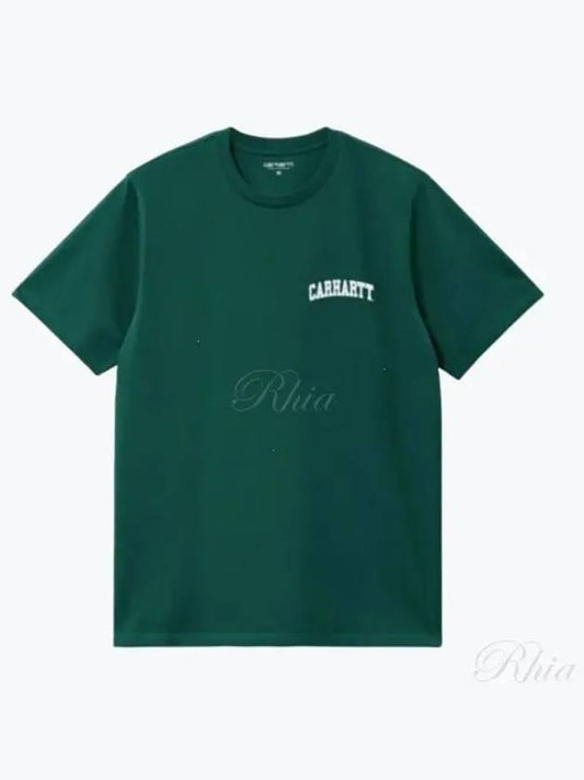 University Script Short Sleeve T-Shirt Chervil - CARHARTT WIP - BALAAN 2