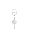 Cannage Finish Brass Keyring Silver - DIOR - BALAAN 1