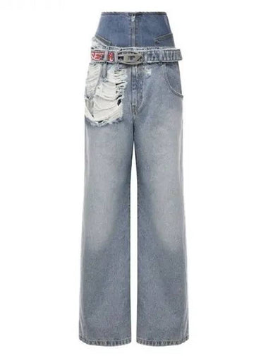 D ILLIN high rise denim pants - DIESEL - BALAAN 1