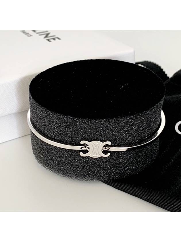 Triomphe Articulated Bracelet Silver - CELINE - BALAAN 4