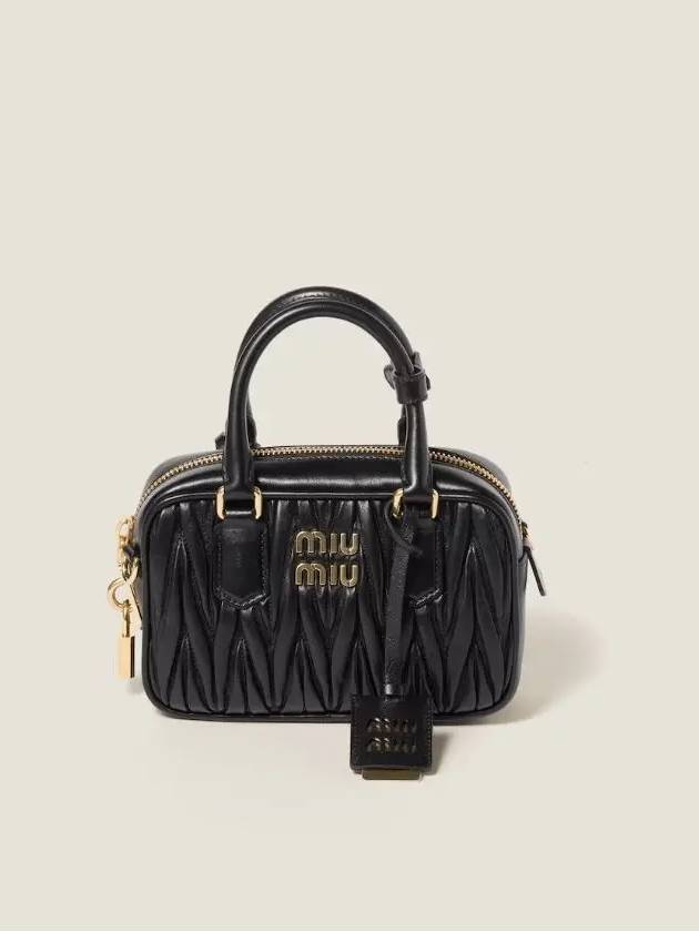 Matelasse Nappa Leather Tote Bag Black - MIU MIU - BALAAN 3